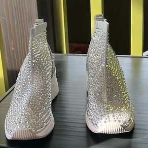 Michael Kors Skyler silver bootie